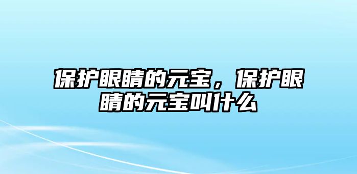 保護眼睛的元寶，保護眼睛的元寶叫什么