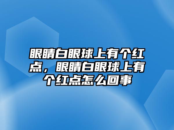 眼睛白眼球上有個紅點，眼睛白眼球上有個紅點怎么回事